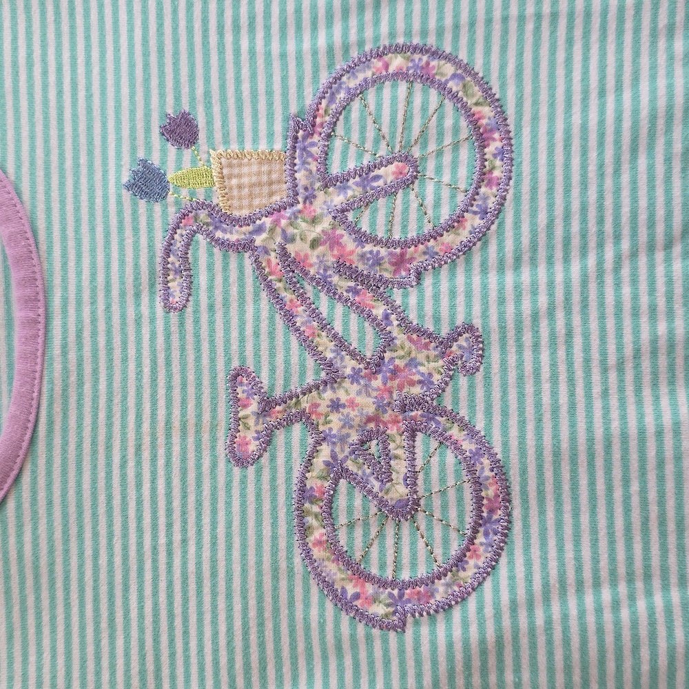 Trotter St. Kids Girls Size 5‎ Striped Emroidered Ruffle Trim Tunic - Picture 3 of 3